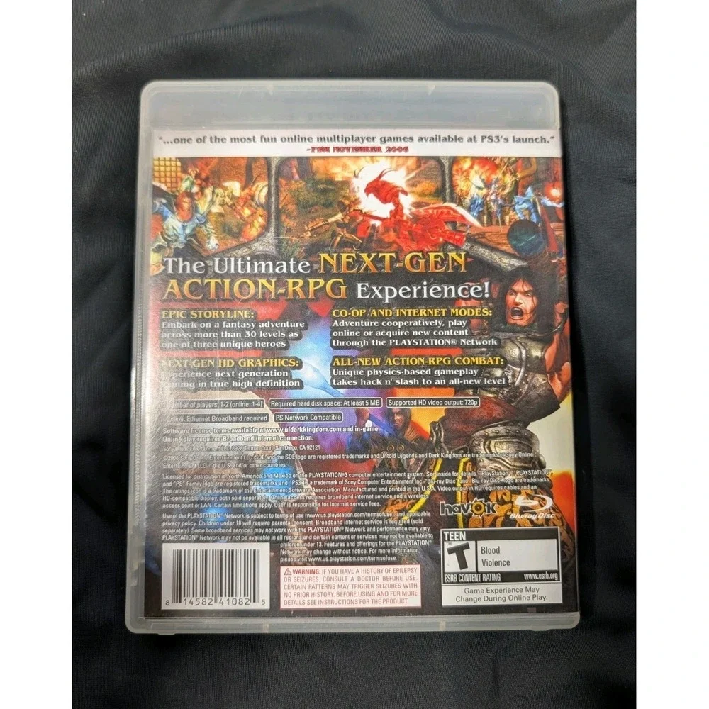 Untold‎ Legends Dark Kingdom Sony PlayStation 3 PS3 CIB Complete